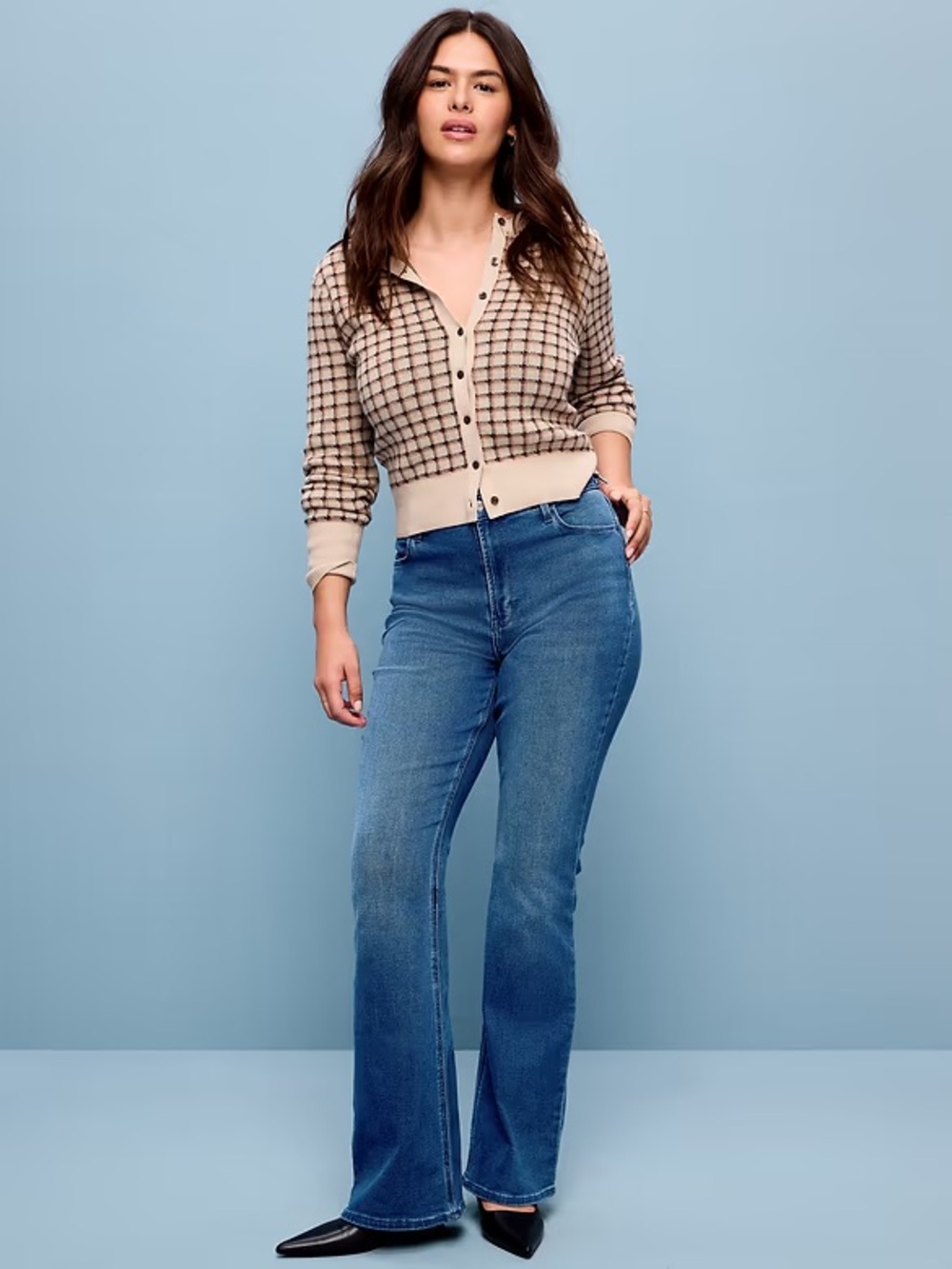 Old Navy WOW High Rise Flare Jeans Size 6 Tall NWT Long 33” Inseam
